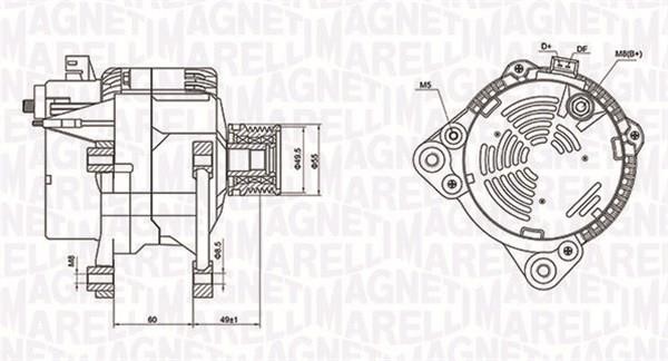 Magneti marelli 063731260010 Alternator 063731260010