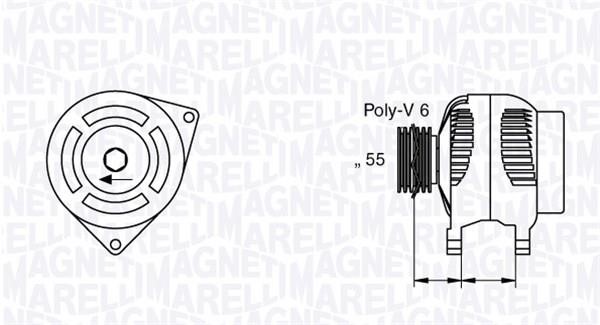 Magneti marelli 063377429010 Alternator 063377429010