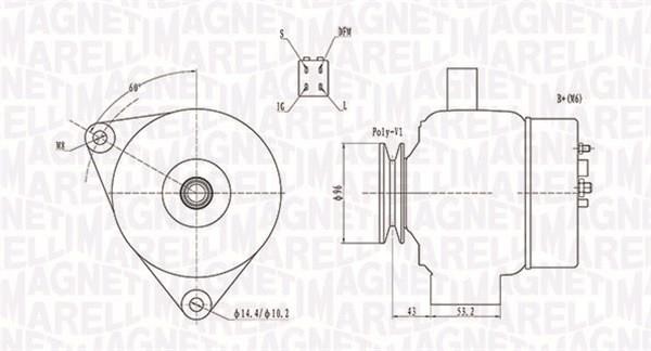 Alternator Magneti marelli 063731783010