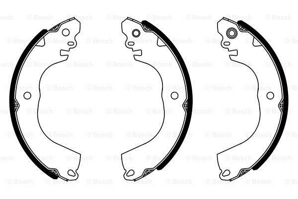 Brake shoe set Bosch 0 986 487 951