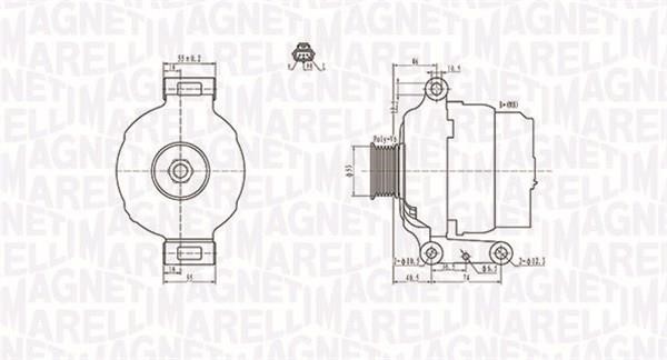 Magneti marelli 063731636010 Alternator 063731636010