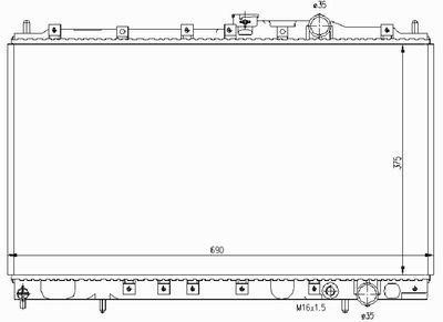 Mitsubishi MB845793 Radiator, engine cooling MB845793