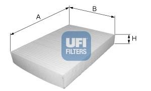 Ufi 53.315.00 Filter, interior air 5331500