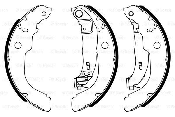 Brake shoe set Bosch 0 986 487 960