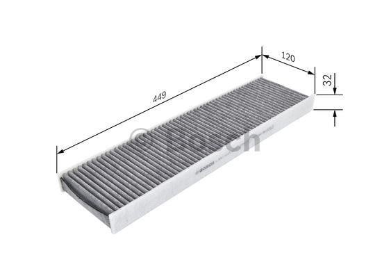 Bosch Cabin filter with activated carbon – price 85 PLN
