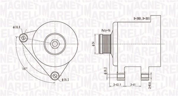 Magneti marelli 063731553010 Alternator 063731553010