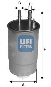 Ufi 2411700 Fuel filter 2411700