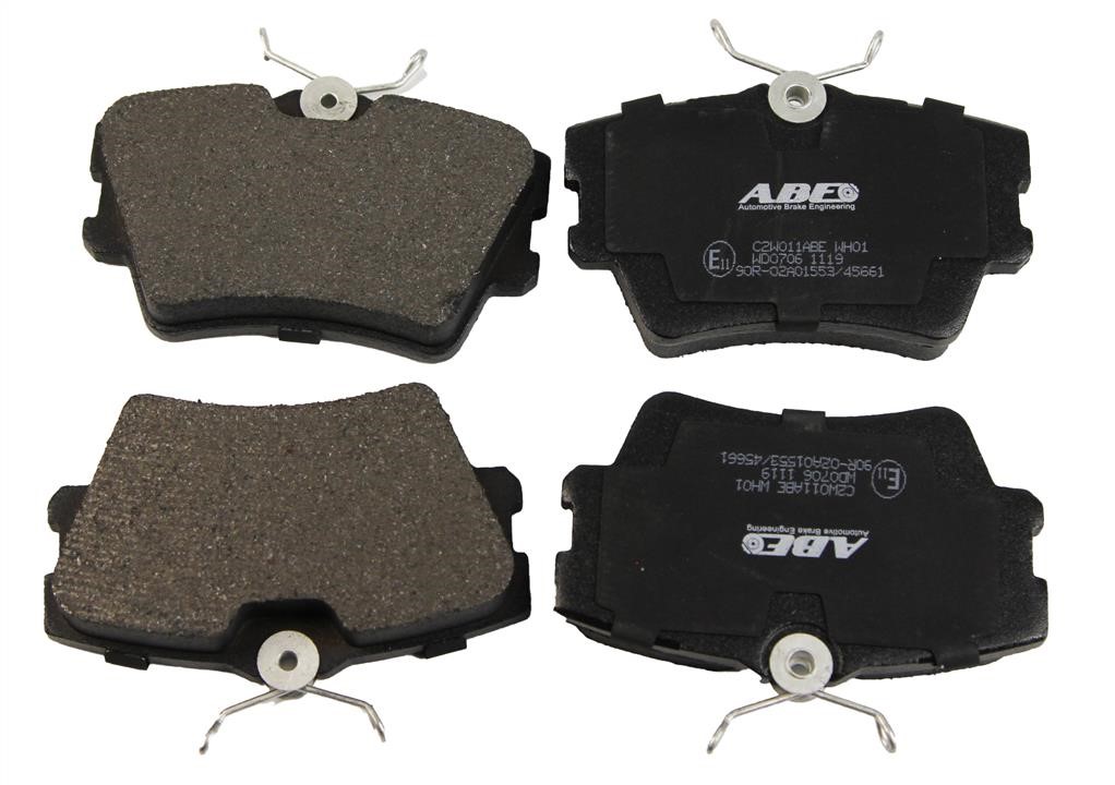 ABE C2W011ABE Rear disc brake pads, set C2W011ABE