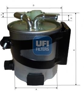 Ufi 55.430.00 Fuel filter 5543000