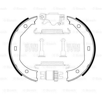 Bosch Handbrake shoes – price 309 PLN