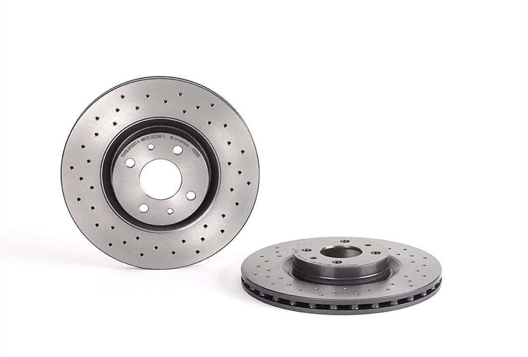 Brembo 09.4939.1X Ventilated brake disc with perforation 0949391X