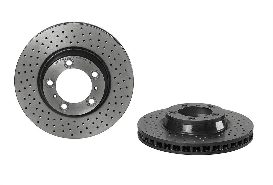 Brembo 09.C877.11 Ventilated brake disc with perforation 09C87711