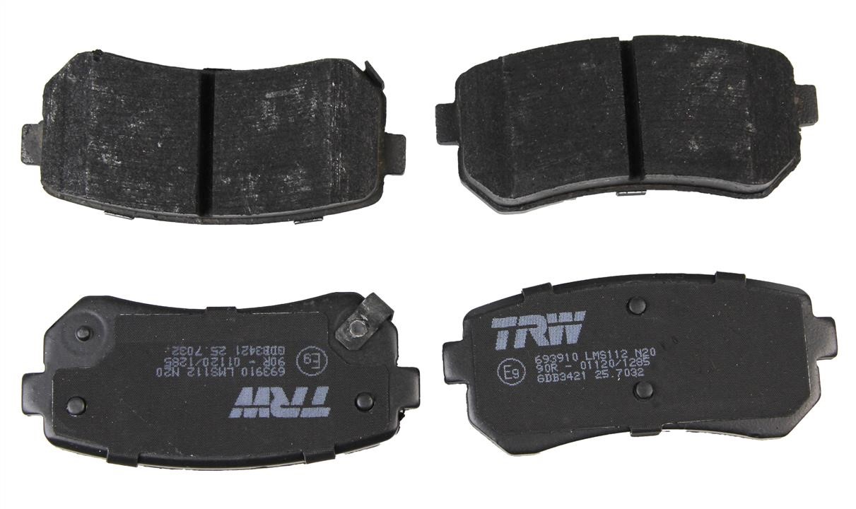TRW GDB3421 TRW COTEC disc brake pads, set GDB3421