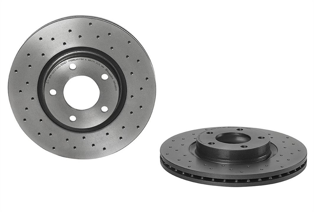 Brembo 09.9468.2X Ventilated brake disc with perforation 0994682X