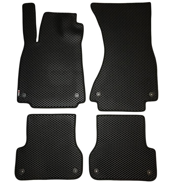 EVA Dywaniki Interior and trunk mats 5 pcs for Audi A6 C7 Sedan Automat Front wheeldrive, Rhombus, Color: Black + Black – price