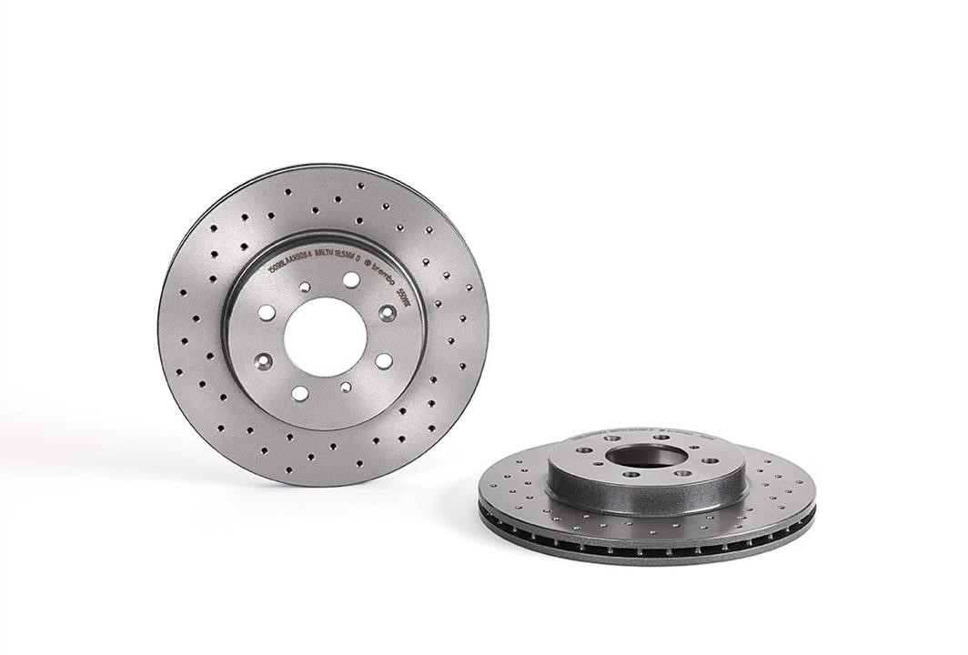 Brembo 09.5509.1X Ventilated brake disc with perforation 0955091X