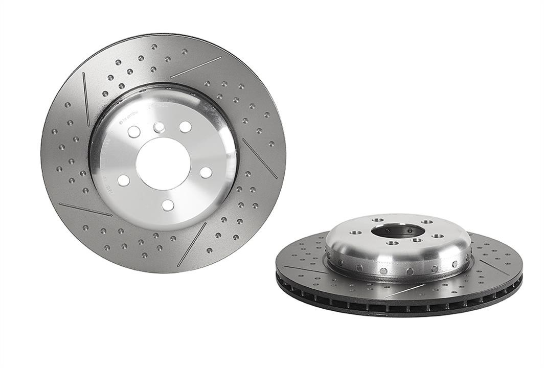 Brembo 09.C395.13 Ventilated brake disc with slotting and perforation 09C39513