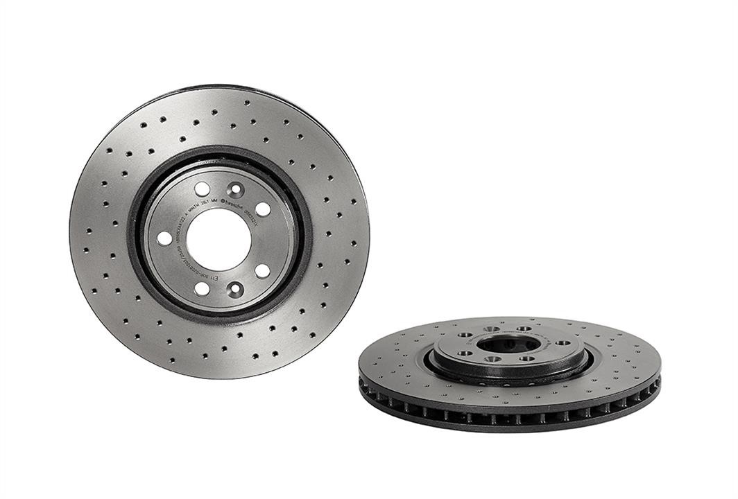 Brembo 09.B352.1X Ventilated brake disc with perforation 09B3521X