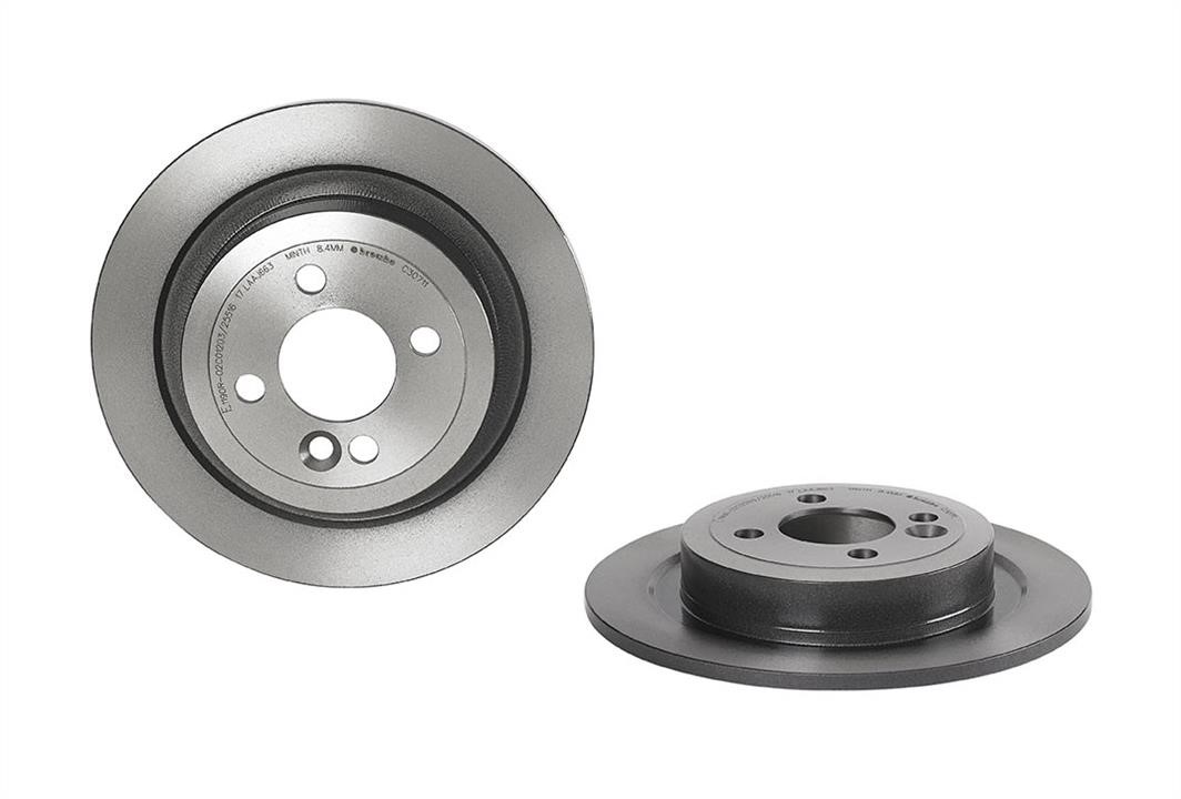Brembo 08.C307.11 Rear brake disc, non-ventilated 08C30711