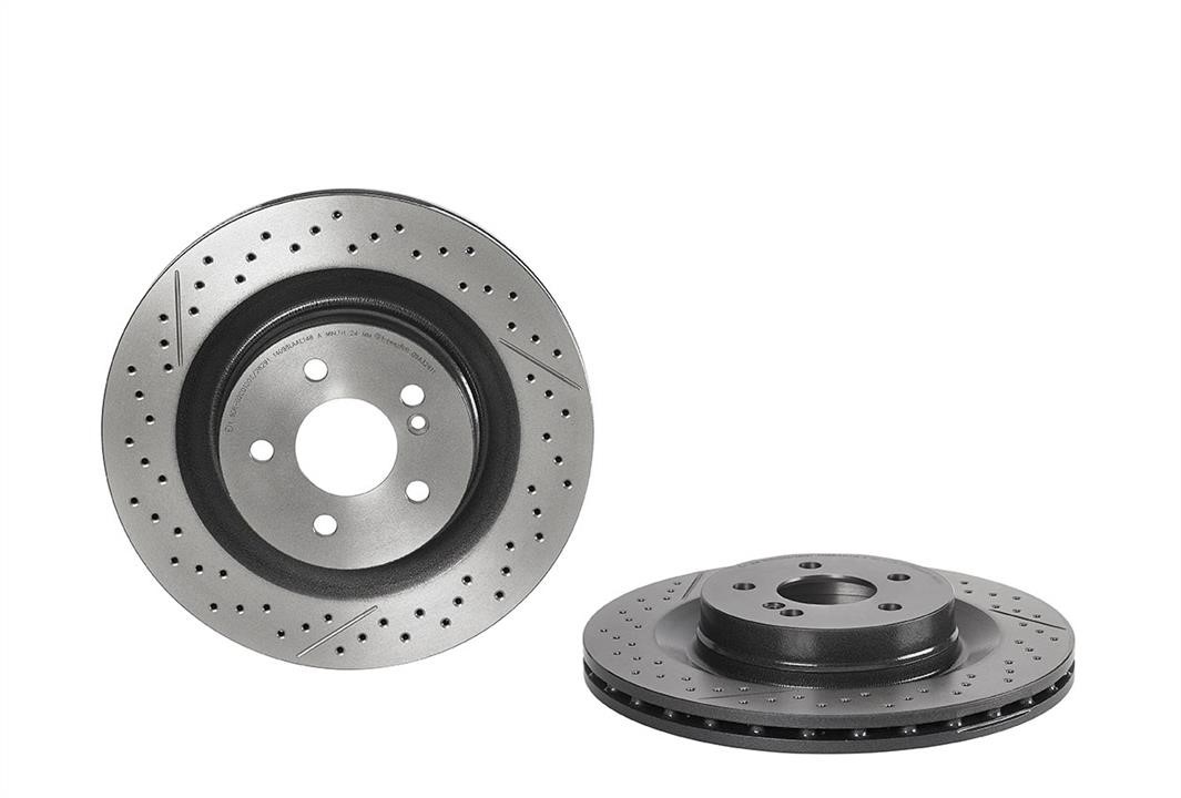 Brembo 09.A326.11 Ventilated brake disc with slotting and perforation 09A32611
