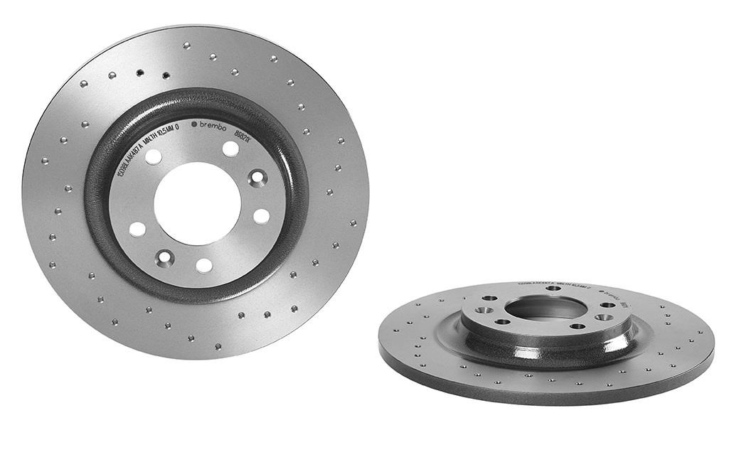 Brembo 08.8682.1X Unventilated brake disc 0886821X