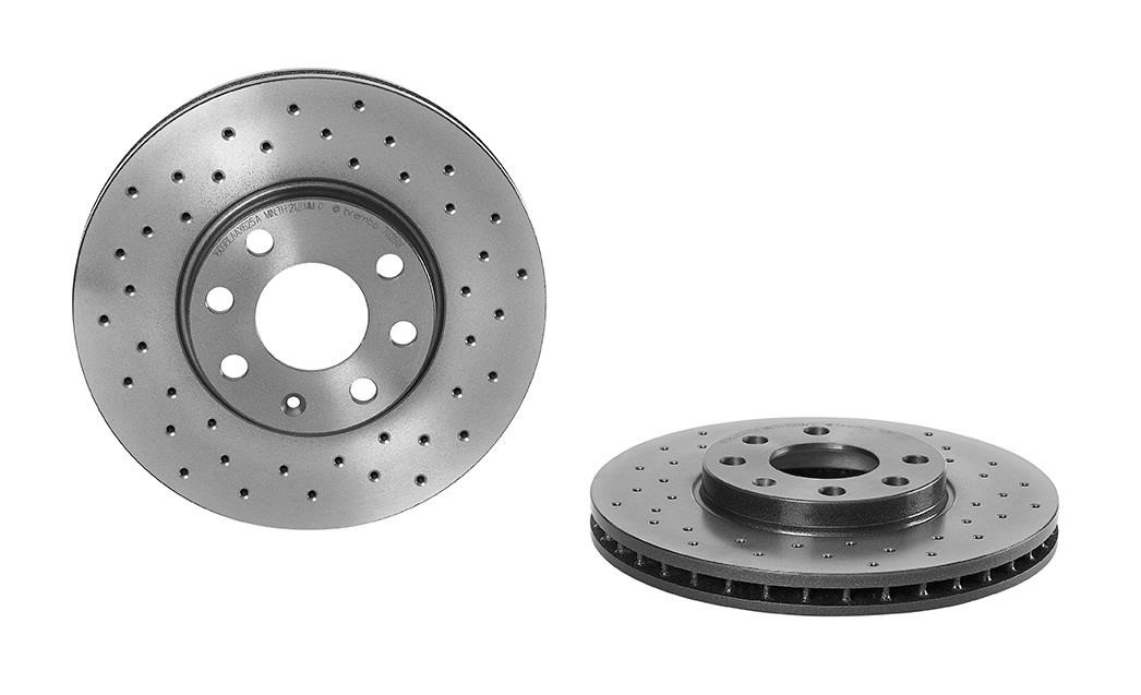 Brembo 09.7628.1X Ventilated brake disc with perforation 0976281X