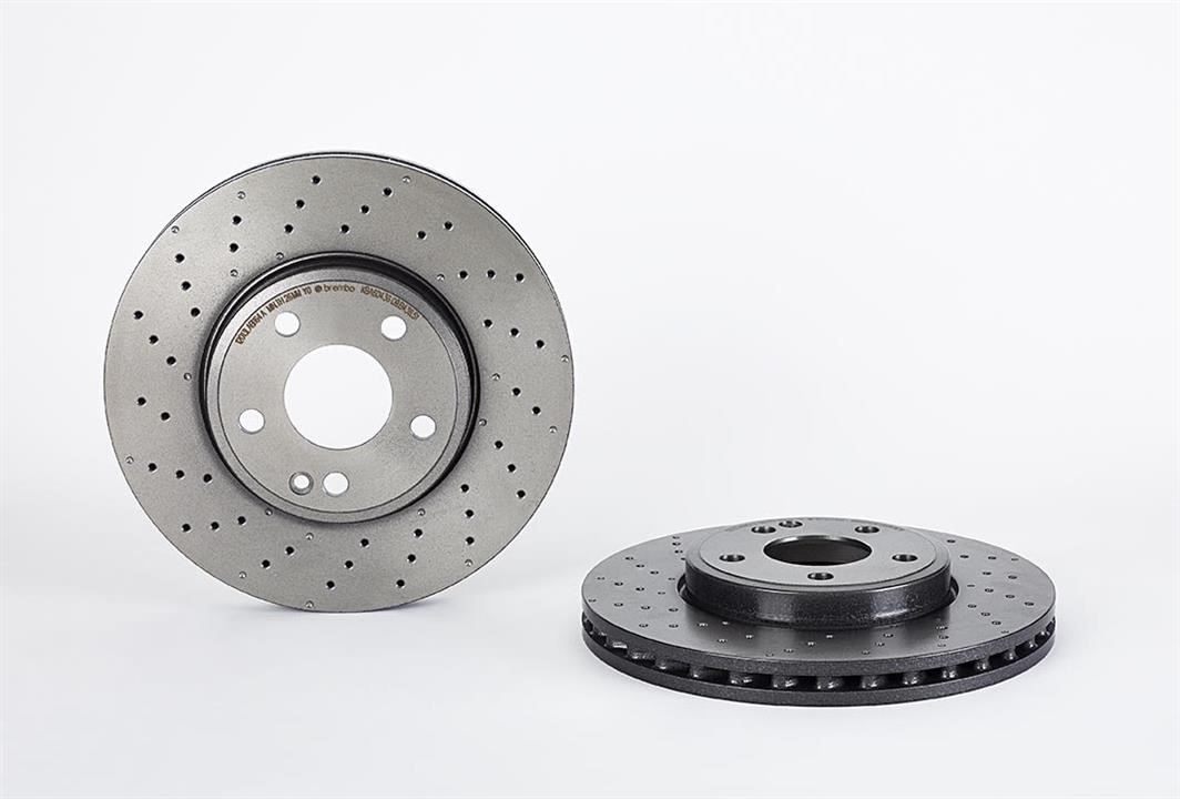 Brembo 09.B436.51 Ventilated brake disc with perforation 09B43651
