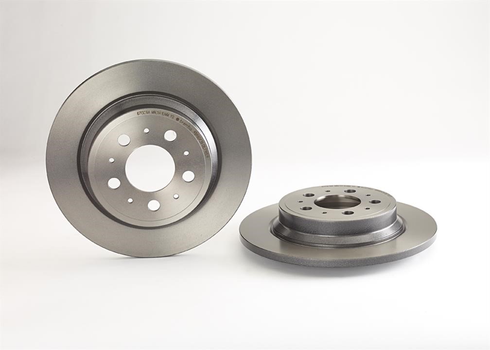 Brembo 08.7765.11 Rear brake disc, non-ventilated 08776511