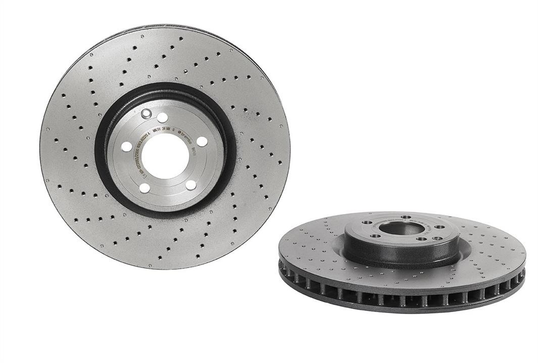 Brembo 09.B474.11 Ventilated brake disc with perforation 09B47411
