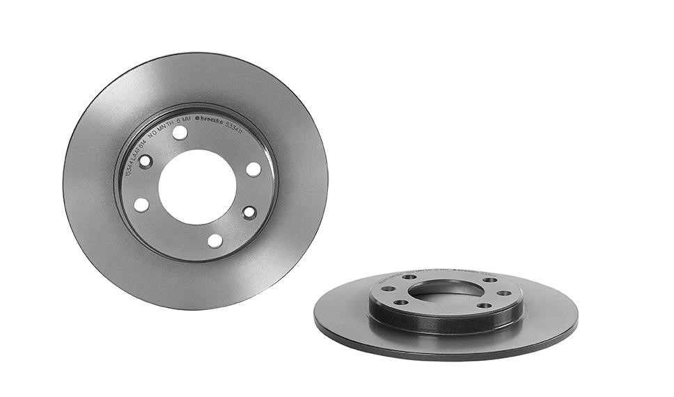 Brembo 08.5334.11 Rear brake disc, non-ventilated 08533411