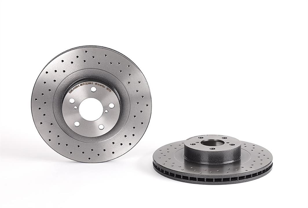 Brembo 09.9077.1X Ventilated brake disc with perforation 0990771X
