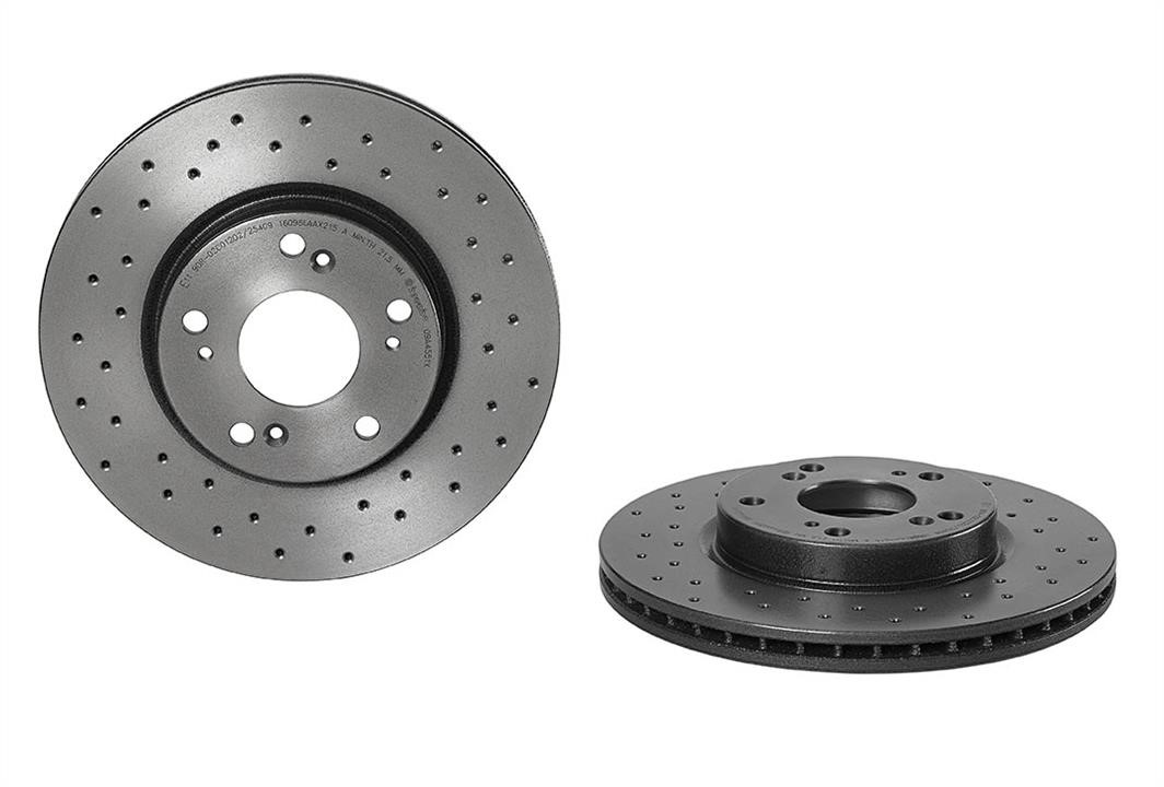 Brembo 09.A455.1X Ventilated brake disc with perforation 09A4551X