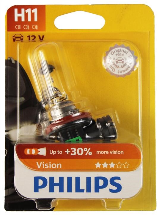 Philips 12362PRB1 Halogen lamp Philips Vision +30% 12V H11 55W +30% 12362PRB1