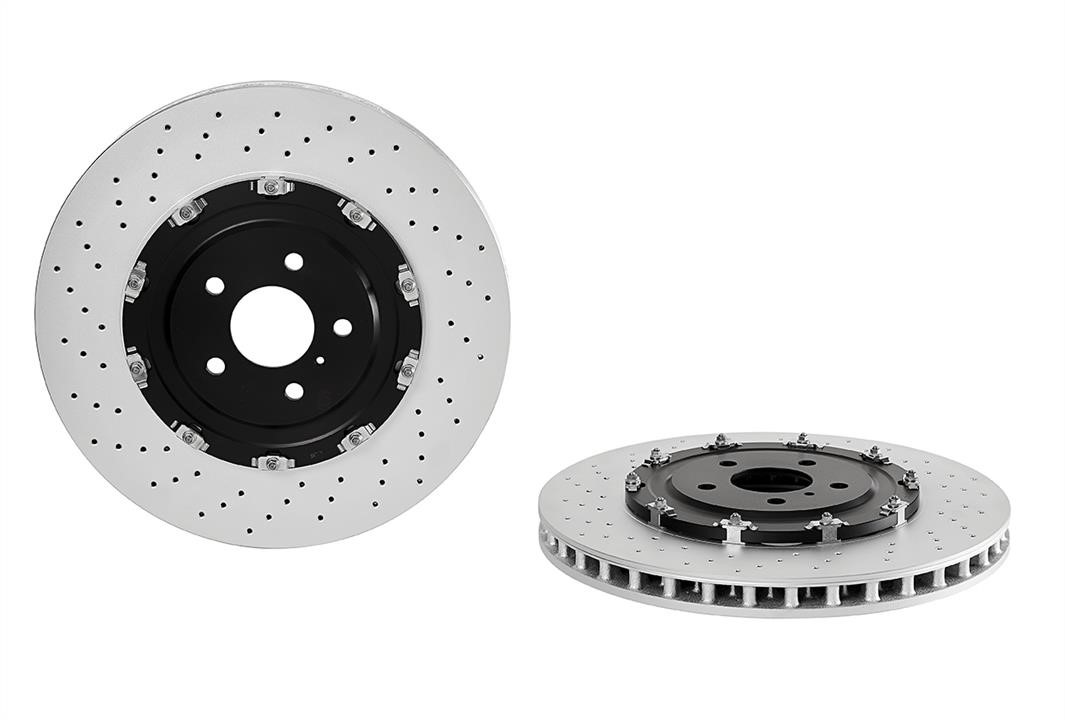 Brembo 09.B386.33 Ventilated brake disc with perforation 09B38633
