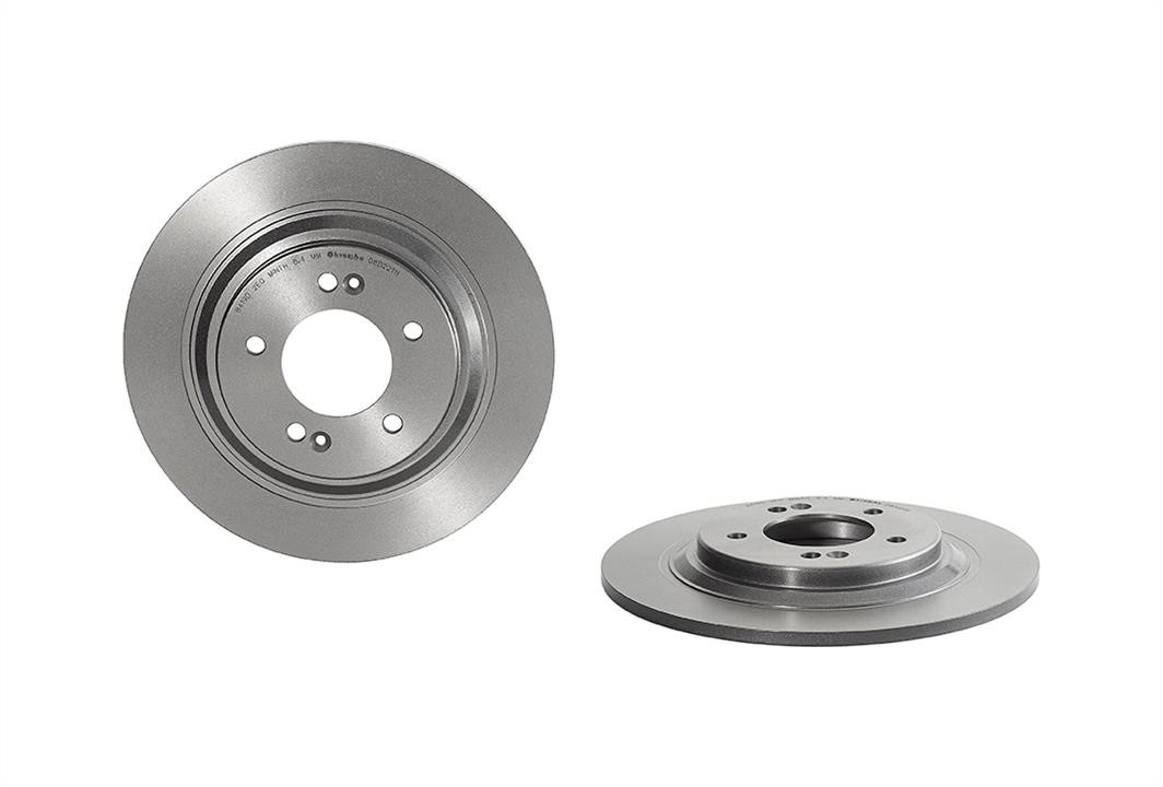 Brembo 08.D221.11 Unventilated brake disc 08D22111