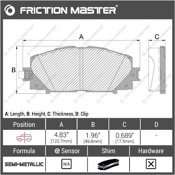 Buy Friction Master MKD1184 at a low price in United Arab Emirates!