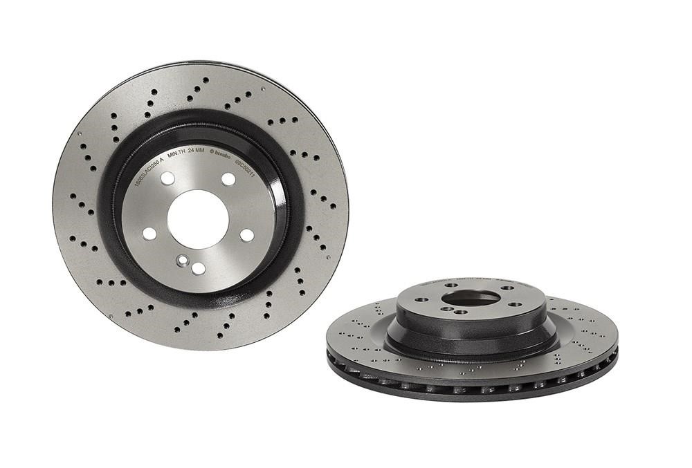 Brembo 09.C502.11 Ventilated brake disc with perforation 09C50211
