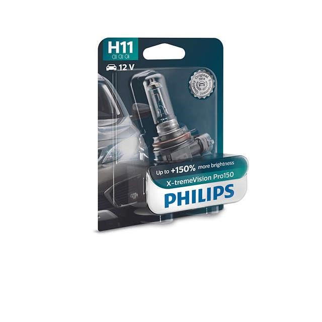 Halogen lamp Philips X-Tremevision +150% 12V H11 55W +150% Philips 12362XVPB1