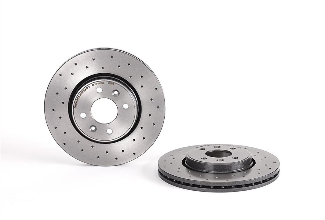 Brembo 09.8137.2X Ventilated brake disc with perforation 0981372X