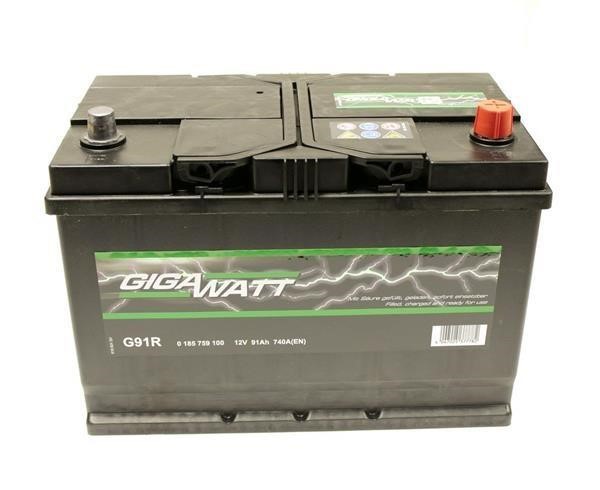 Gigawatt 0 185 759 100 Battery Gigawatt 12V 91AH 740A(EN) R+ 0185759100