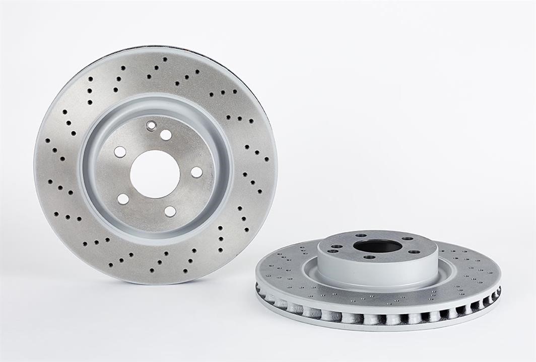 Brembo 09.A732.11 Ventilated brake disc with perforation 09A73211