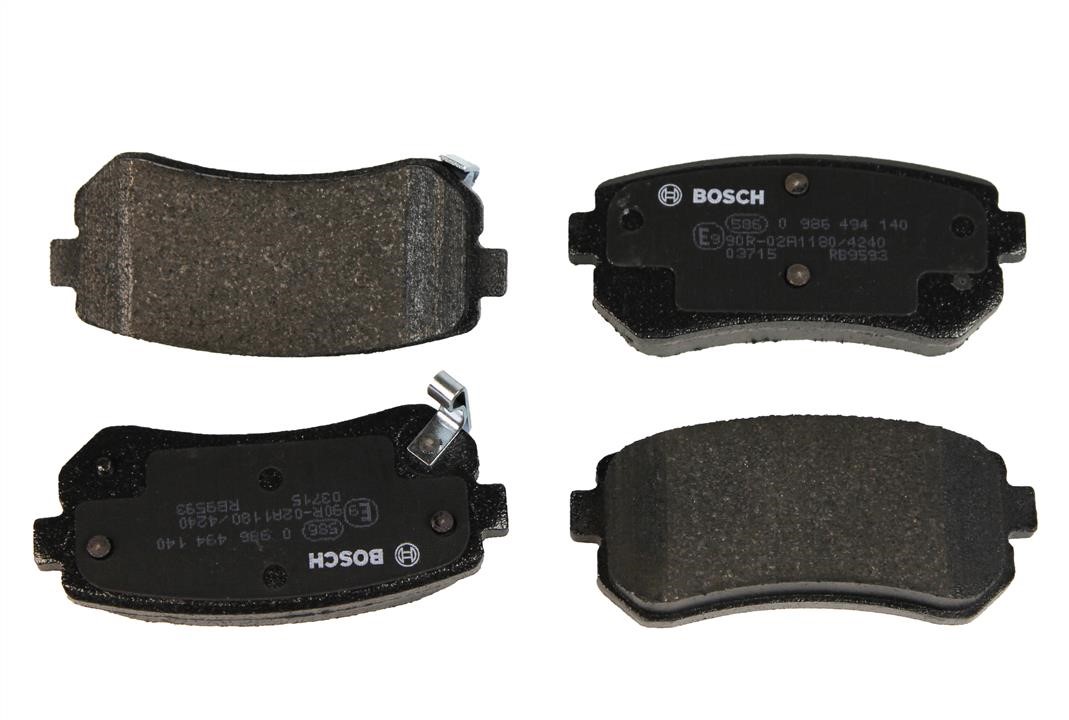 Bosch 0 986 494 140 Brake Pad Set, disc brake 0986494140