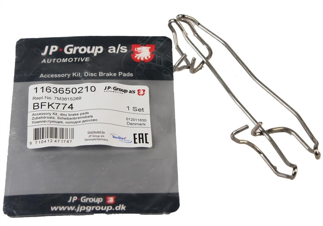 Mounting kit brake pads Jp Group 1163650210