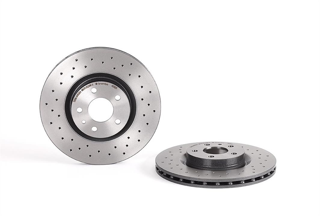 Brembo 09.4939.2X Ventilated brake disc with perforation 0949392X