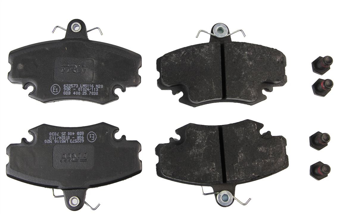 TRW GDB400 TRW COTEC front disc brake pads, set GDB400