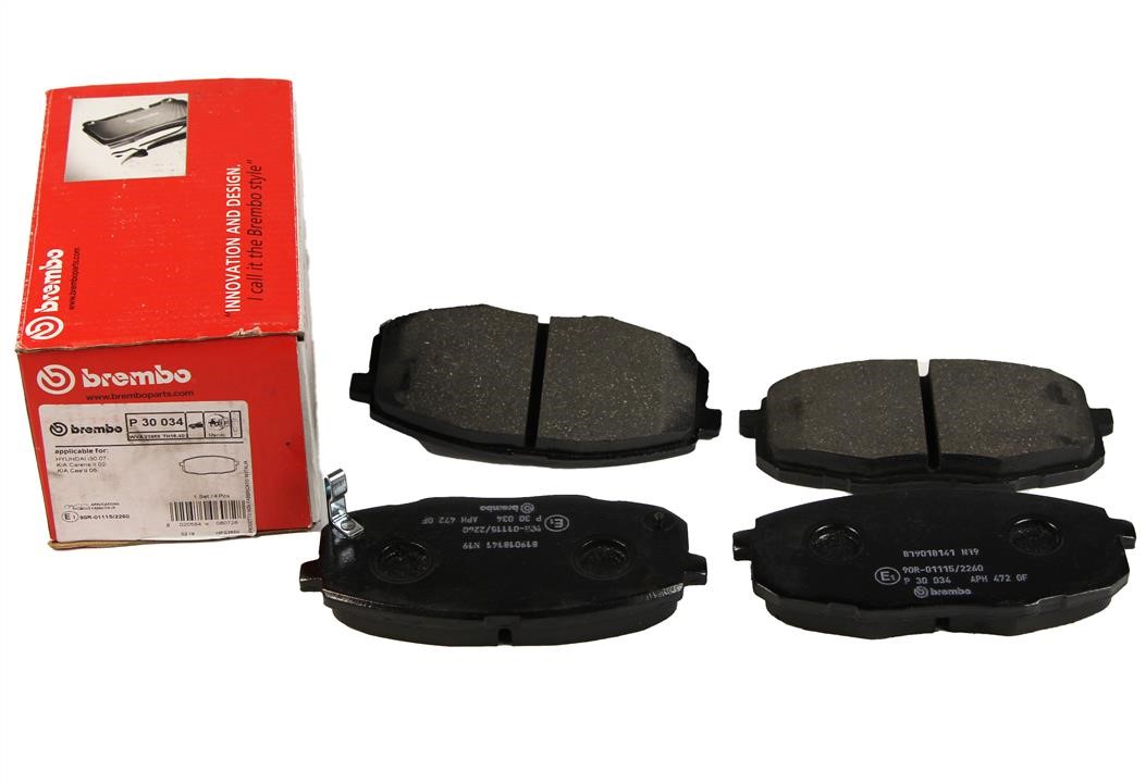 Brake pad set Brembo P 30 034