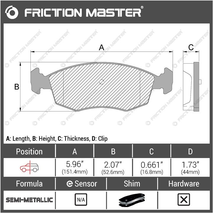 Buy Friction Master MKD1538 at a low price in United Arab Emirates!