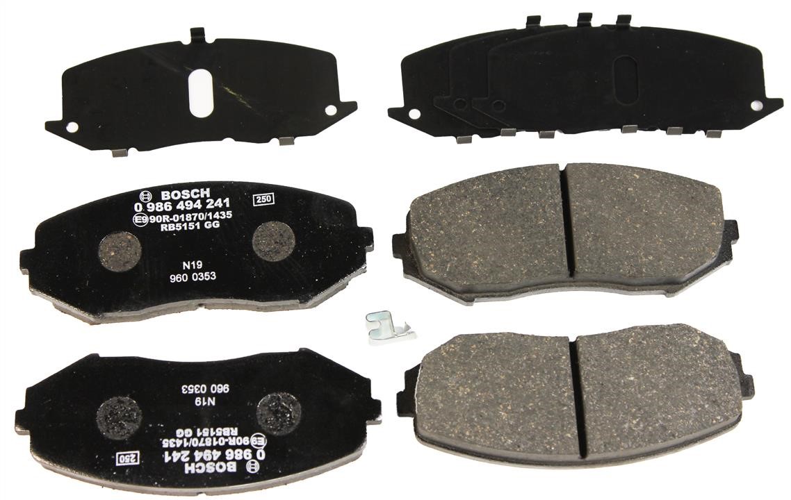 Bosch 0 986 494 241 Brake Pad Set, disc brake 0986494241