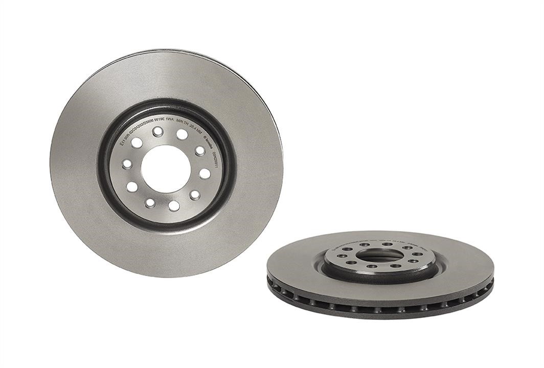 Brembo 09.N268.11 Ventilated disc brake, 1 pcs. 09N26811