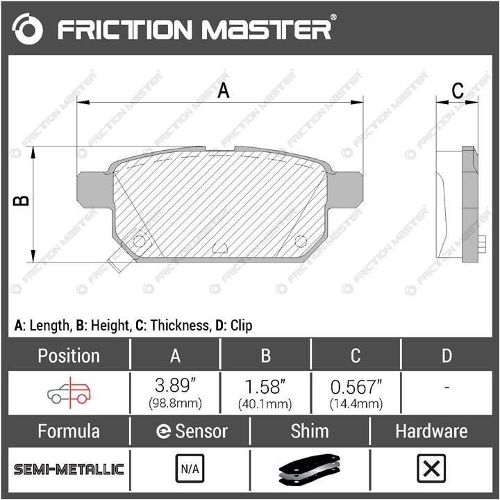 Buy Friction Master MKD2007 at a low price in United Arab Emirates!